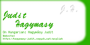 judit hagymasy business card